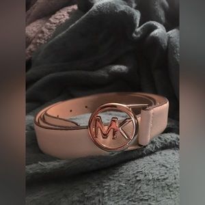 Cream and Gold Michael Kors Belt
